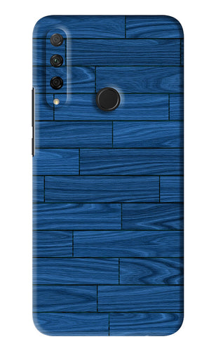 Blue Wooden Texture Huawei Honor 9X Back Skin Wrap