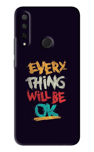 Everything Will Be Ok Huawei Honor 9X Back Skin Wrap