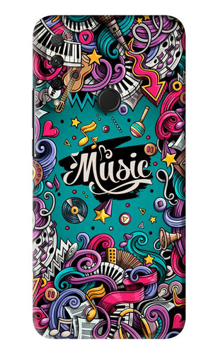 Music Graffiti Huawei Honor 9X Back Skin Wrap