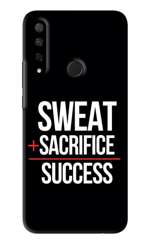 Sweat Sacrifice Success Huawei Honor 9X Back Skin Wrap