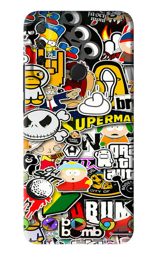 Sticker Bomb Huawei Honor 9X Back Skin Wrap