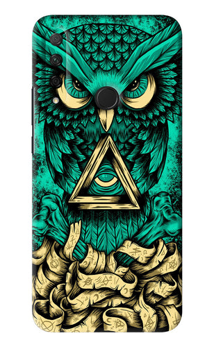 Green Owl Huawei Honor 9X Back Skin Wrap