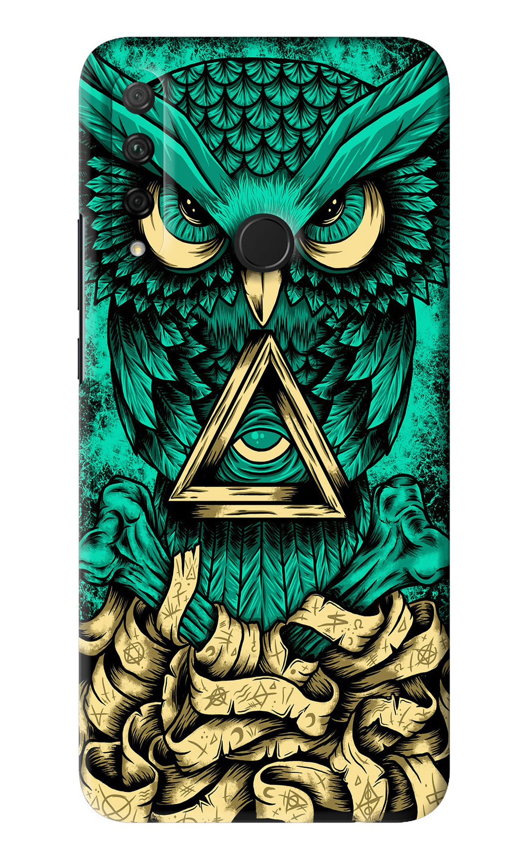 Green Owl Huawei Honor 9X Back Skin Wrap