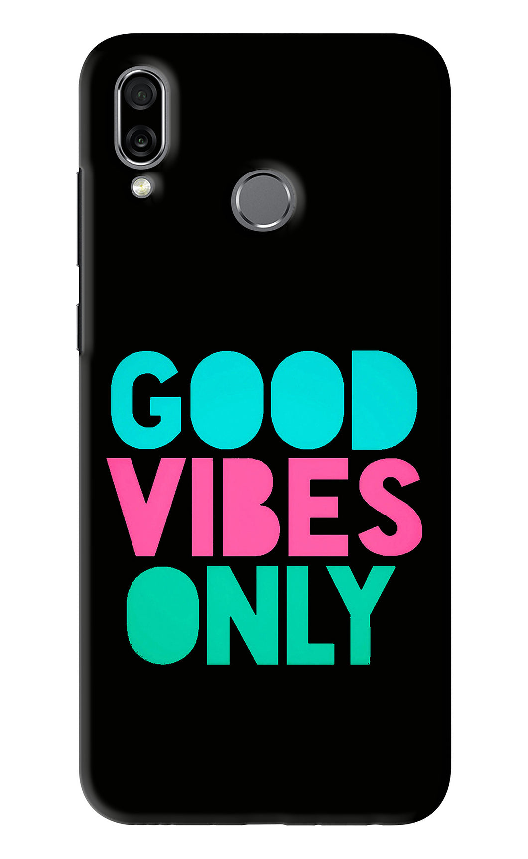 Quote Good Vibes Only Huawei Honor Play Back Skin Wrap