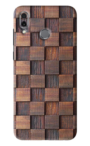 Wooden Cube Design Huawei Honor Play Back Skin Wrap