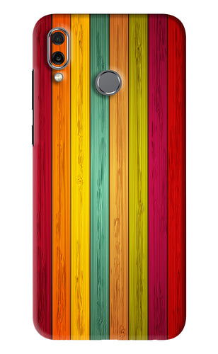 Multicolor Wooden Huawei Honor Play Back Skin Wrap