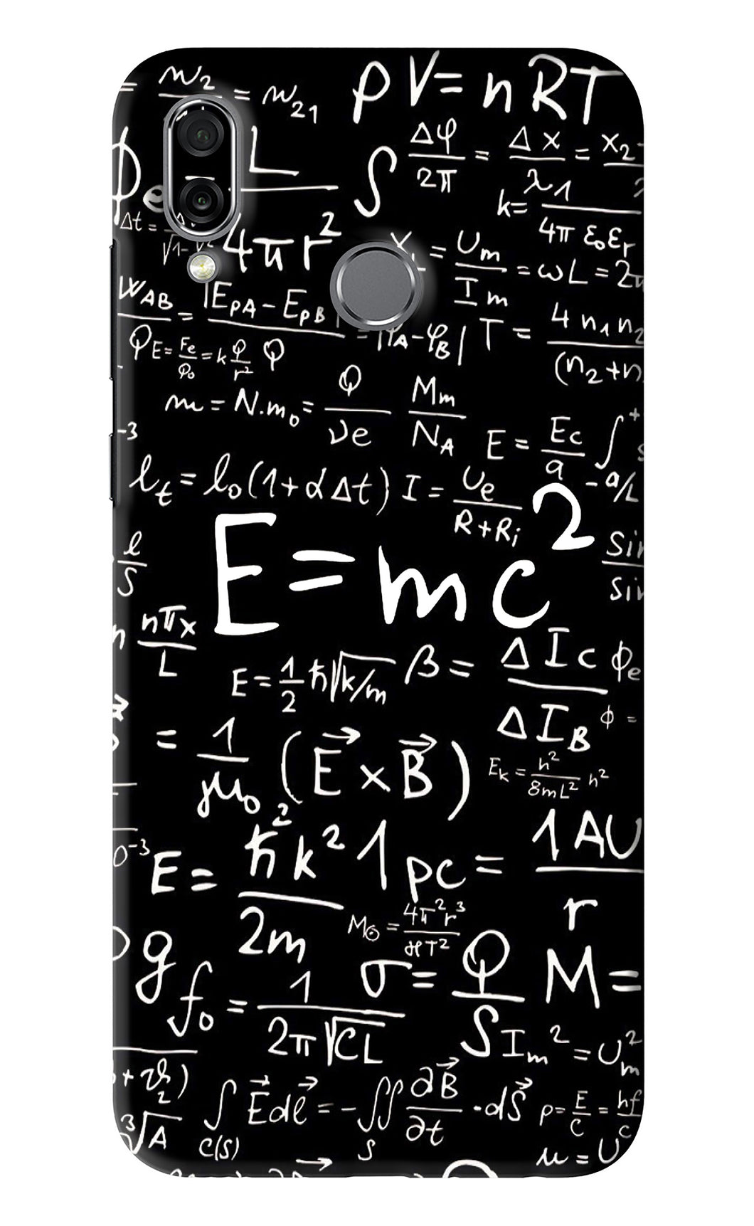 Physics Albert Einstein Formula Huawei Honor Play Back Skin Wrap