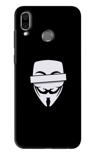 Anonymous Face Huawei Honor Play Back Skin Wrap