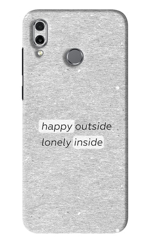 Happy Outside Lonely Inside Huawei Honor Play Back Skin Wrap