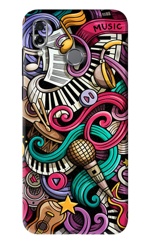 Music Abstract Huawei Honor Play Back Skin Wrap