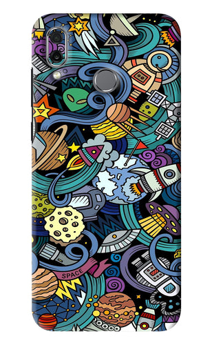 Space Abstract Huawei Honor Play Back Skin Wrap