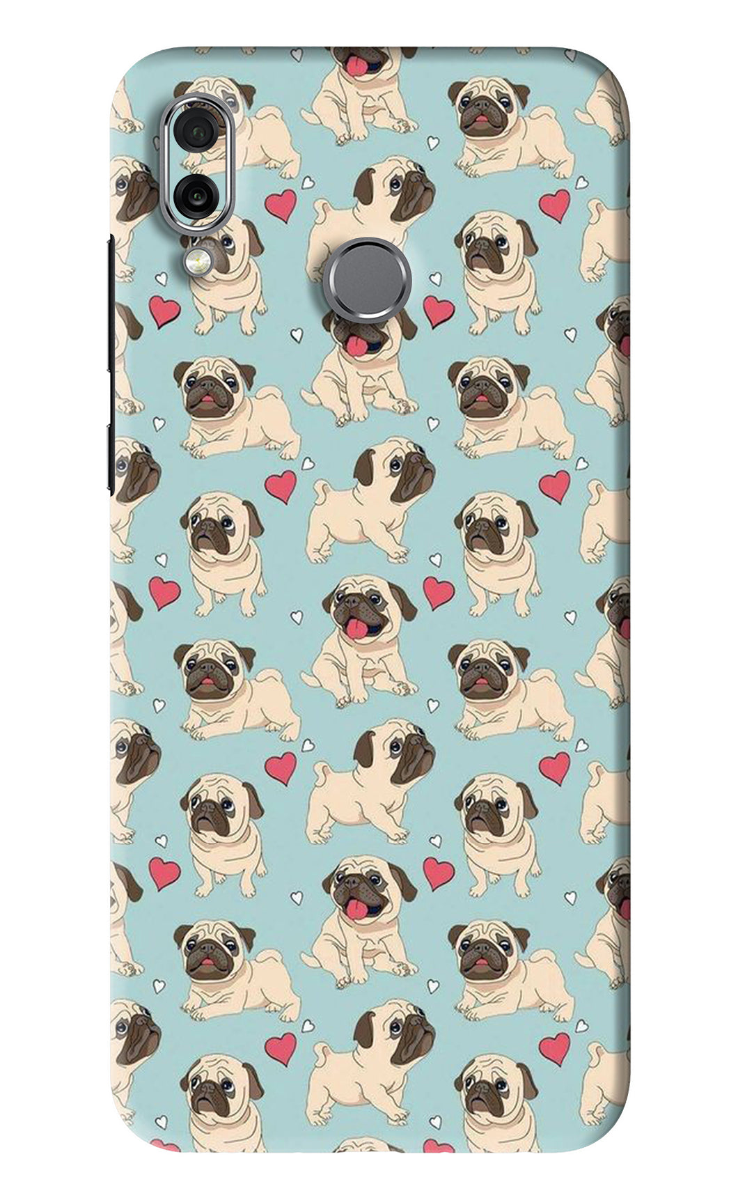 Pug Dog Huawei Honor Play Back Skin Wrap