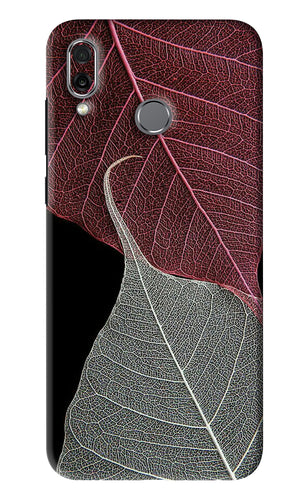 Leaf Pattern Huawei Honor Play Back Skin Wrap