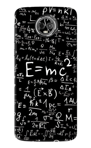 Physics Albert Einstein Formula Motorola Moto E5 Plus Back Skin Wrap