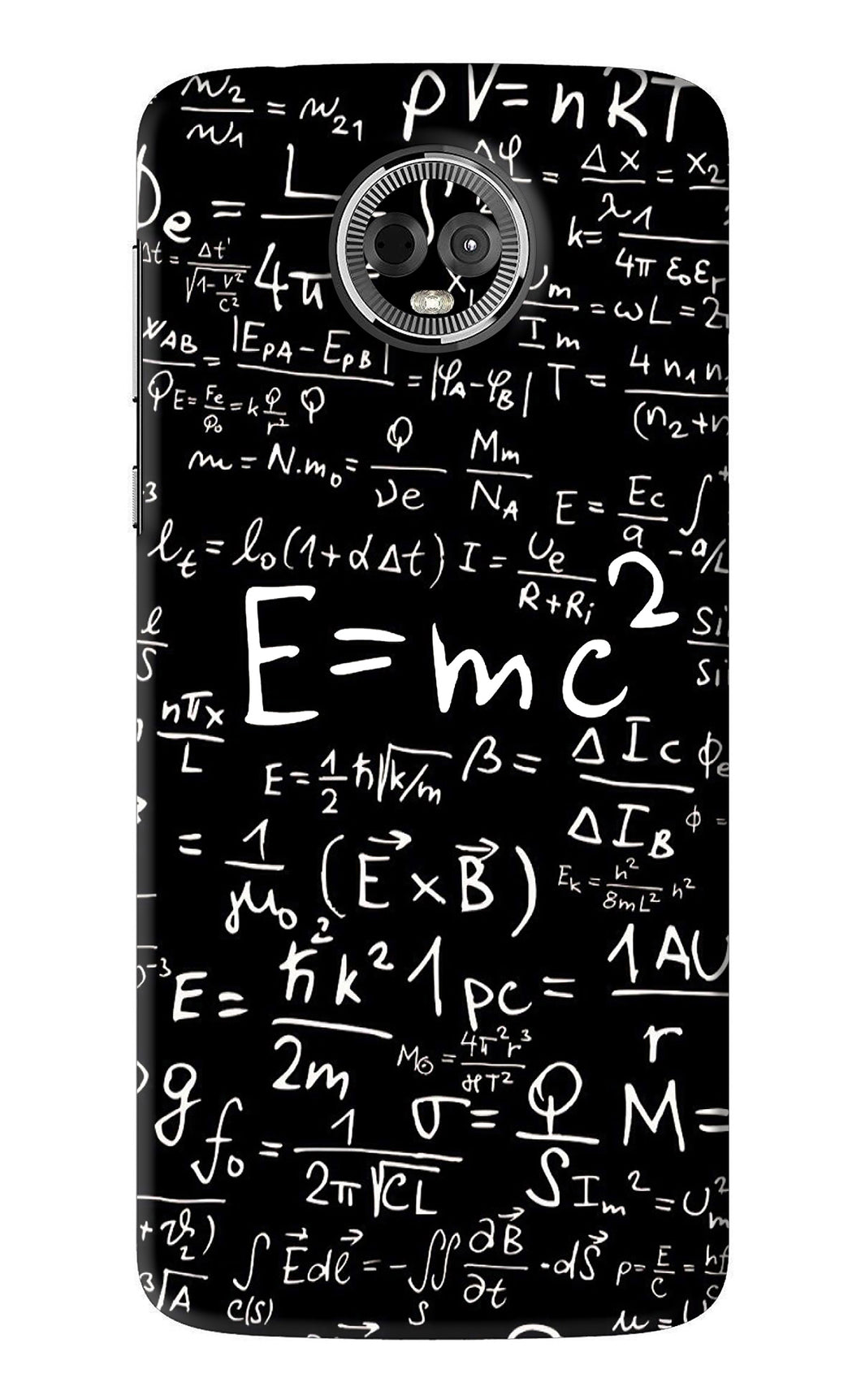 Physics Albert Einstein Formula Motorola Moto E5 Plus Back Skin Wrap