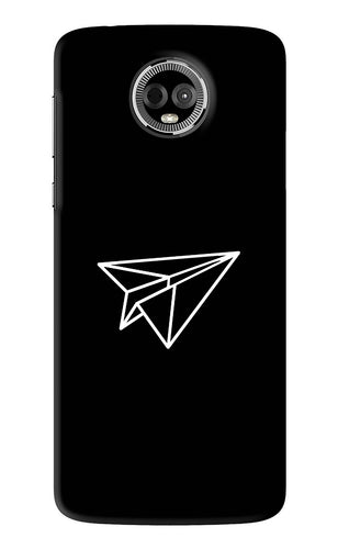 Paper Plane White Motorola Moto E5 Plus Back Skin Wrap