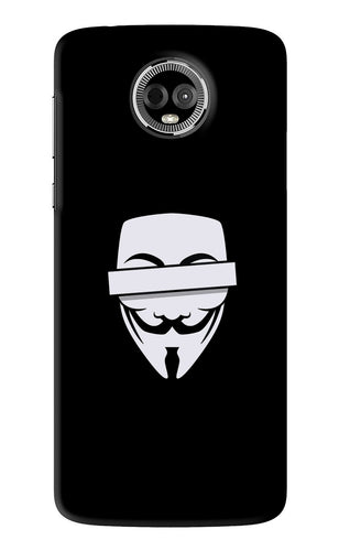 Anonymous Face Motorola Moto E5 Plus Back Skin Wrap