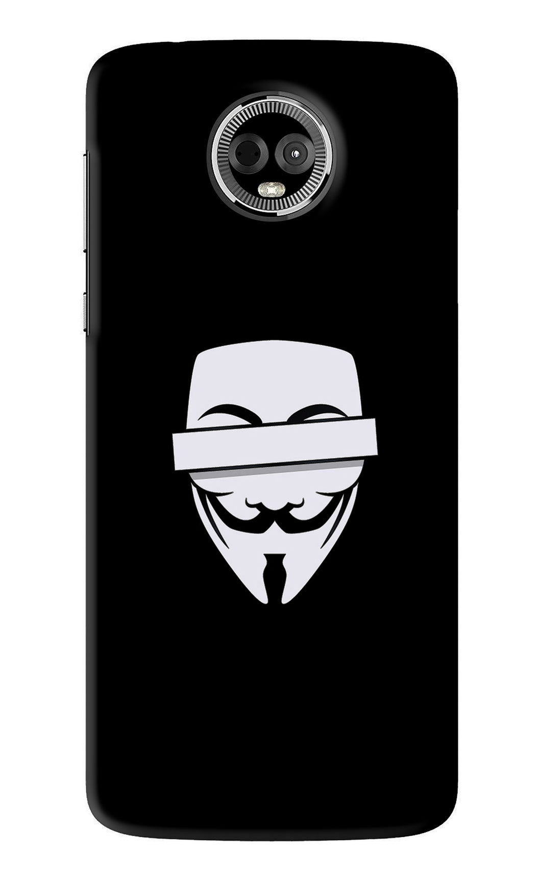 Anonymous Face Motorola Moto E5 Plus Back Skin Wrap