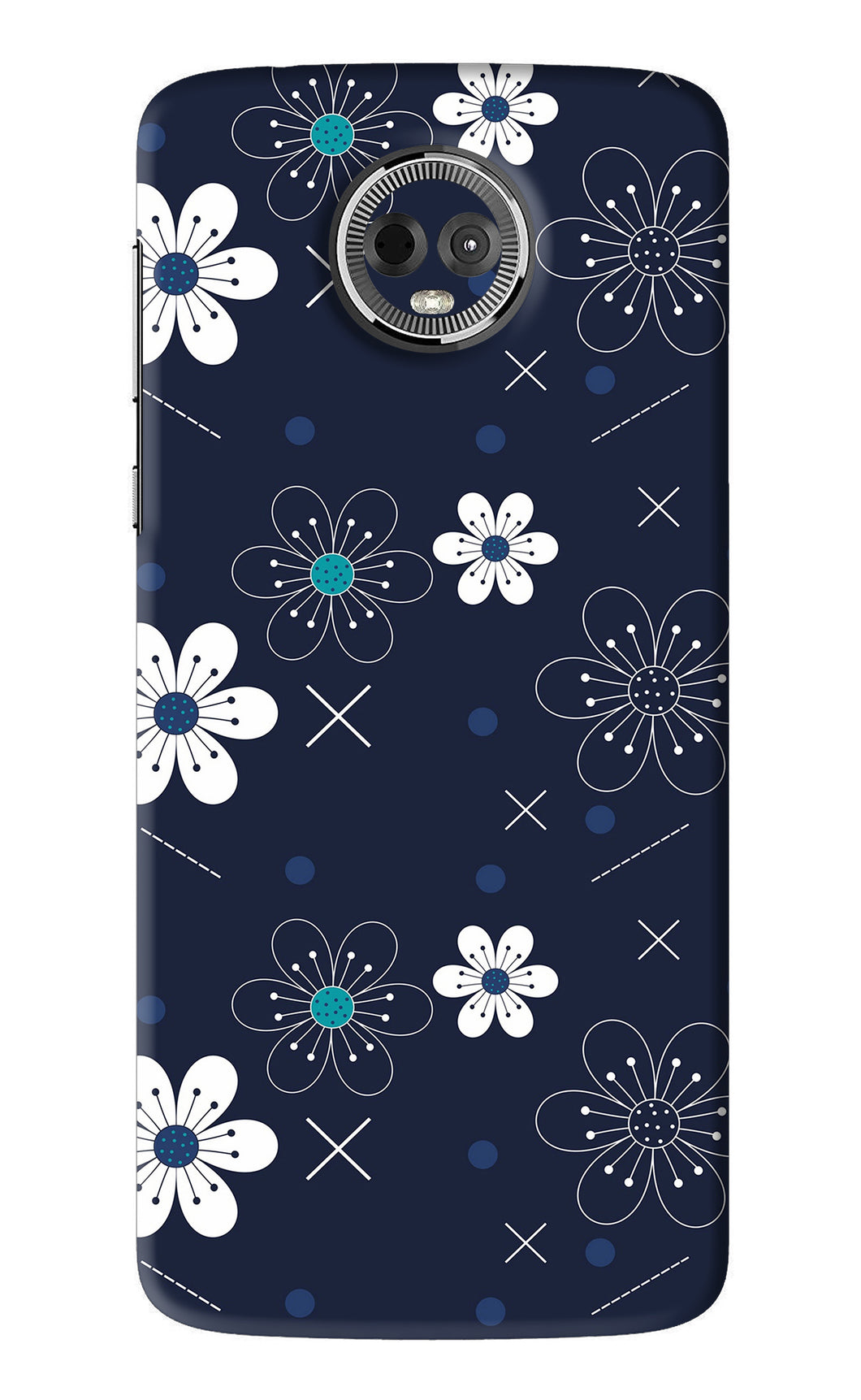 Flowers 4 Motorola Moto E5 Plus Back Skin Wrap