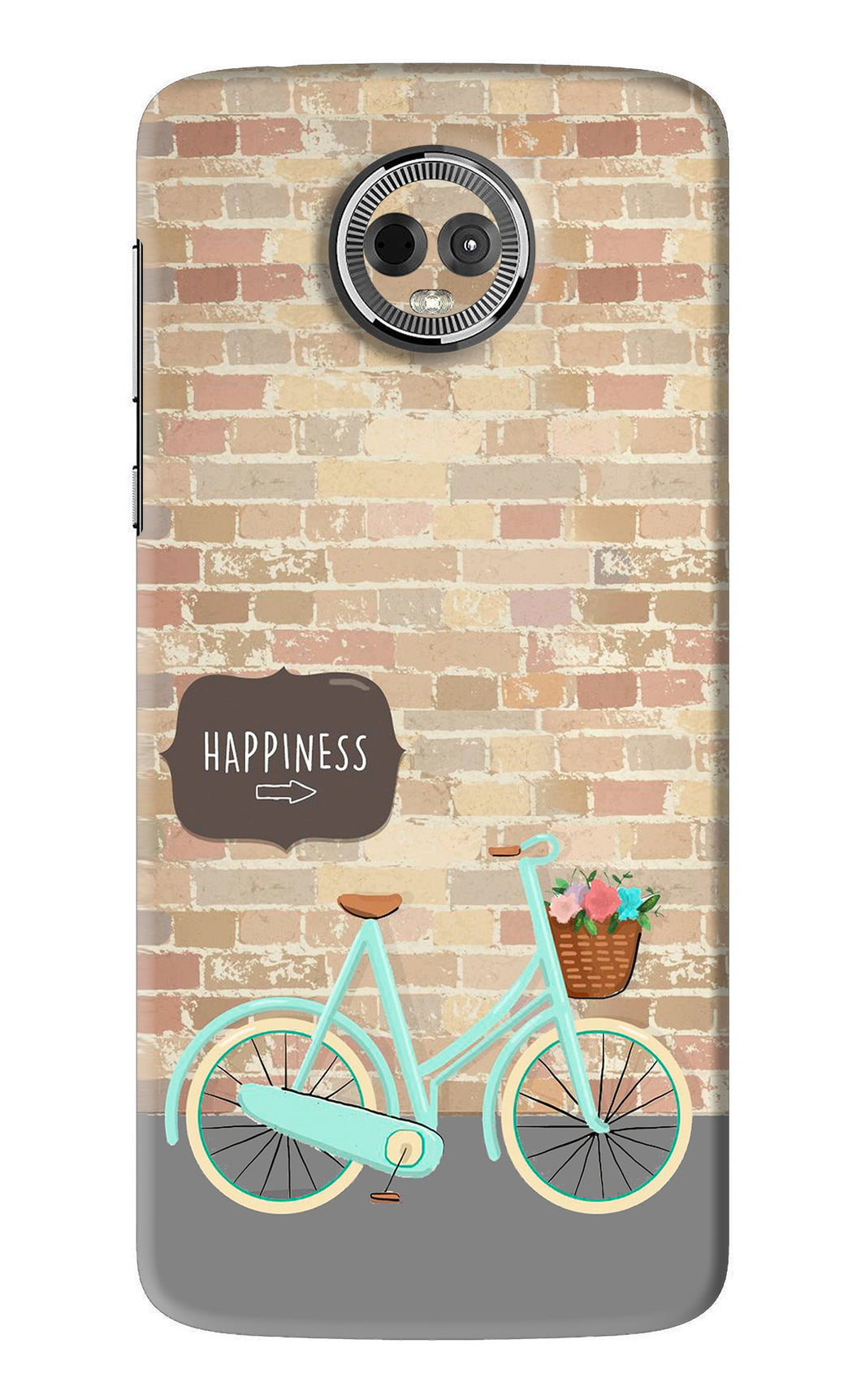 Happiness Artwork Motorola Moto E5 Plus Back Skin Wrap