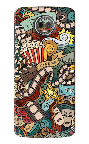 Cinema Abstract Motorola Moto E5 Plus Back Skin Wrap