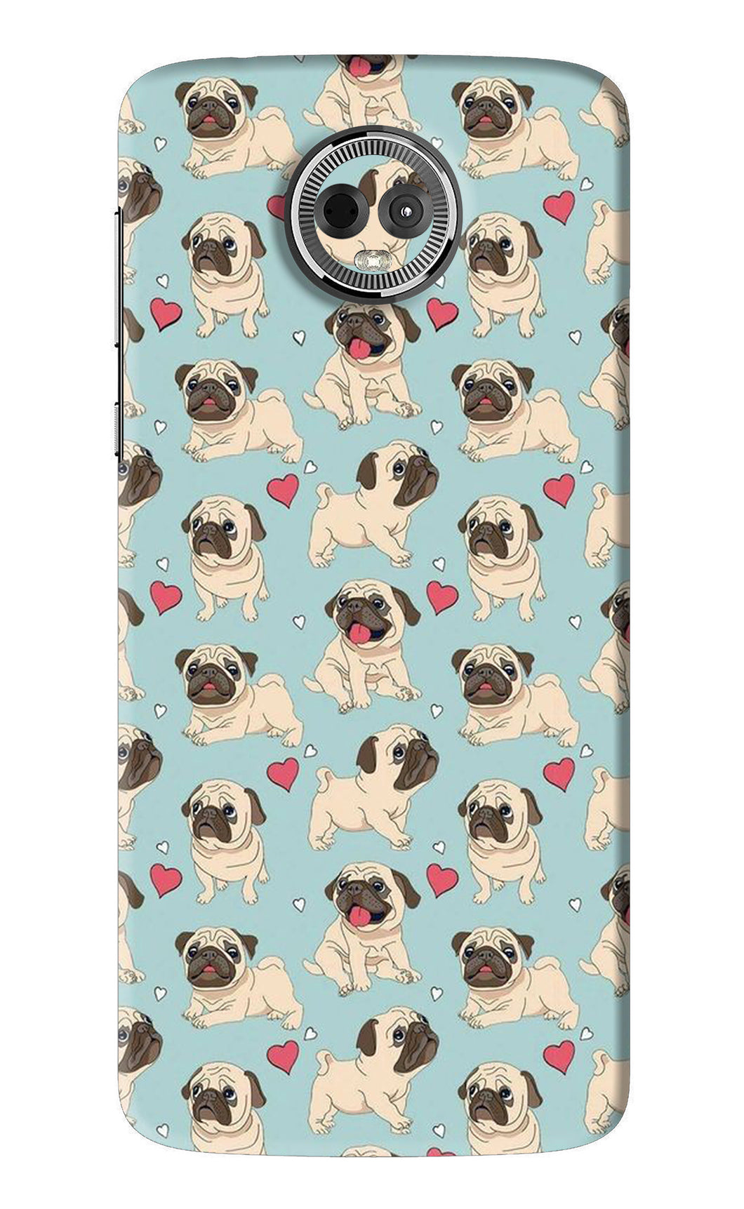 Pug Dog Motorola Moto E5 Plus Back Skin Wrap