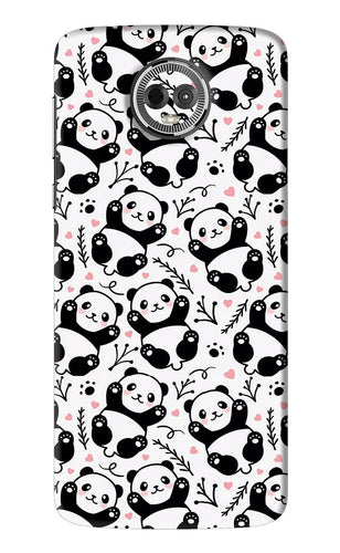 Cute Panda Motorola Moto E5 Plus Back Skin Wrap
