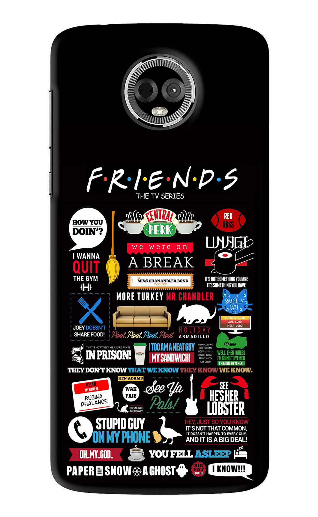 FRIENDS Motorola Moto E5 Plus Back Skin Wrap