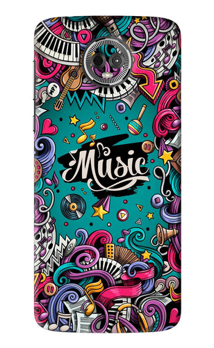 Music Graffiti Motorola Moto E5 Plus Back Skin Wrap