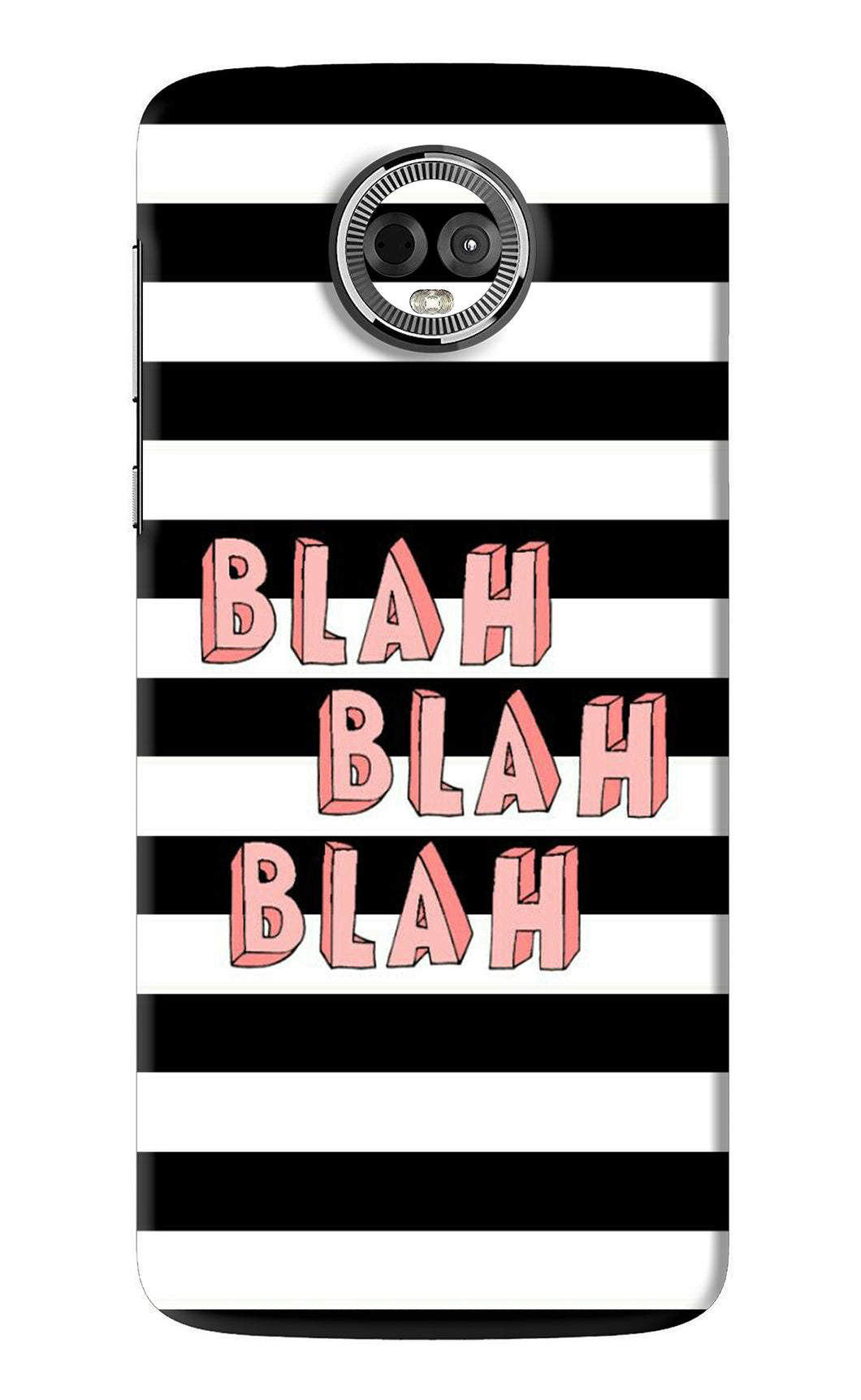 Blah Blah Blah Motorola Moto E5 Plus Back Skin Wrap