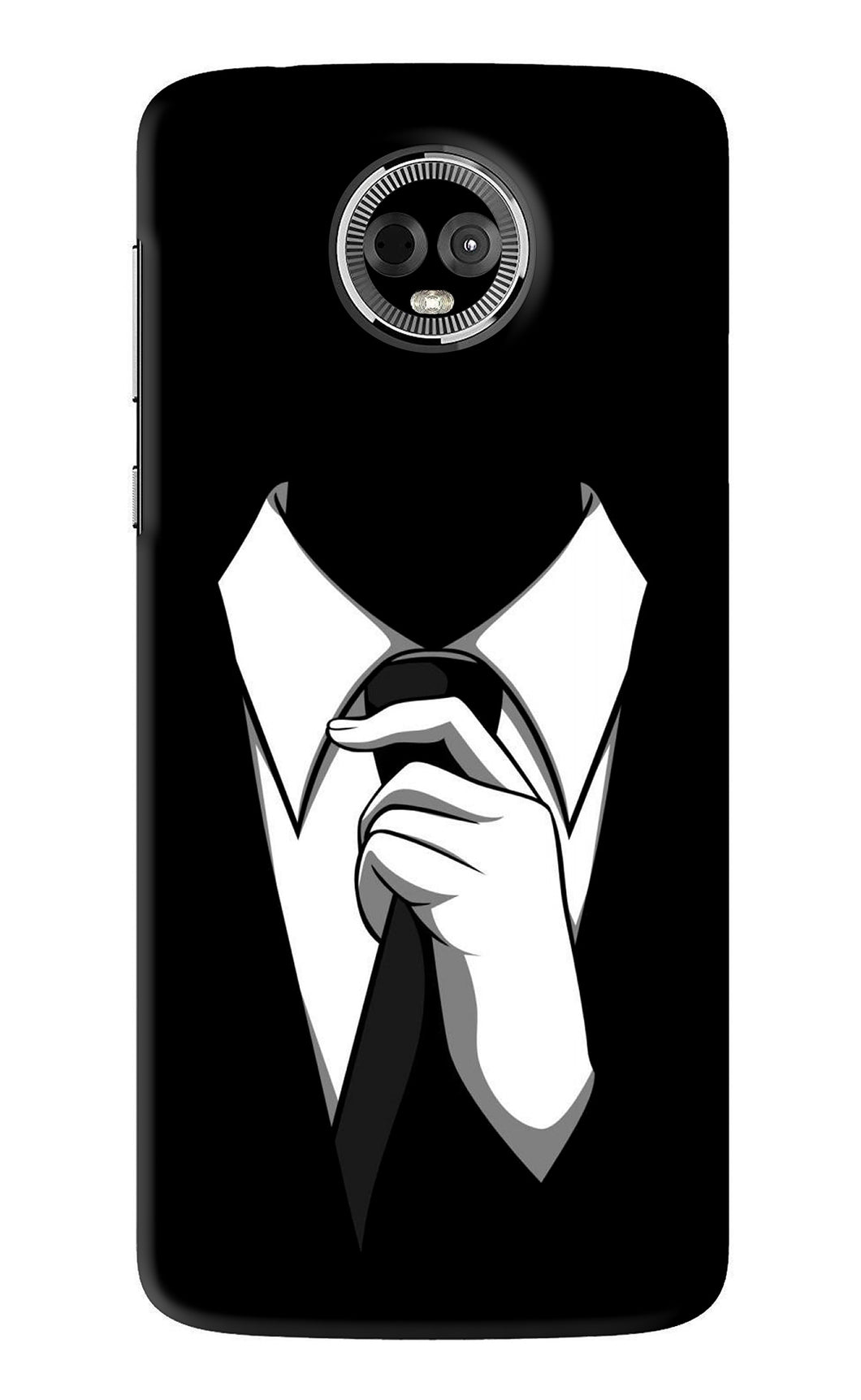 Black Tie Motorola Moto E5 Plus Back Skin Wrap