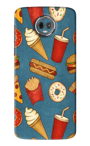 Foodie Motorola Moto E5 Plus Back Skin Wrap