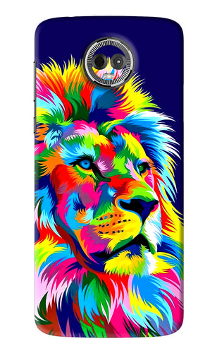 Vector Art Lion Motorola Moto E5 Plus Back Skin Wrap