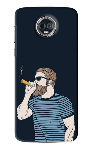 Smoking Motorola Moto E5 Plus Back Skin Wrap