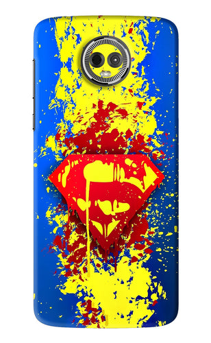 Superman logo Motorola Moto E5 Plus Back Skin Wrap