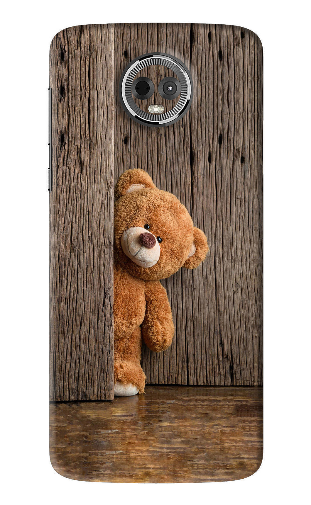 Teddy Wooden Motorola Moto E5 Plus Back Skin Wrap