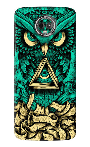 Green Owl Motorola Moto E5 Plus Back Skin Wrap