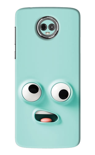 Silly Face Cartoon Motorola Moto E5 Plus Back Skin Wrap