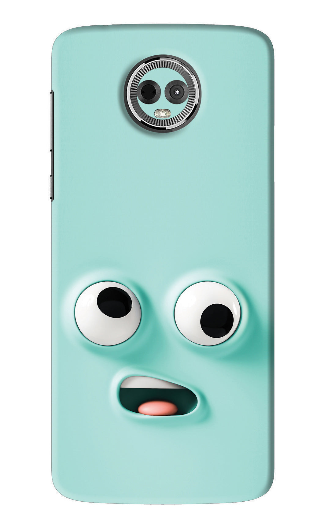 Silly Face Cartoon Motorola Moto E5 Plus Back Skin Wrap