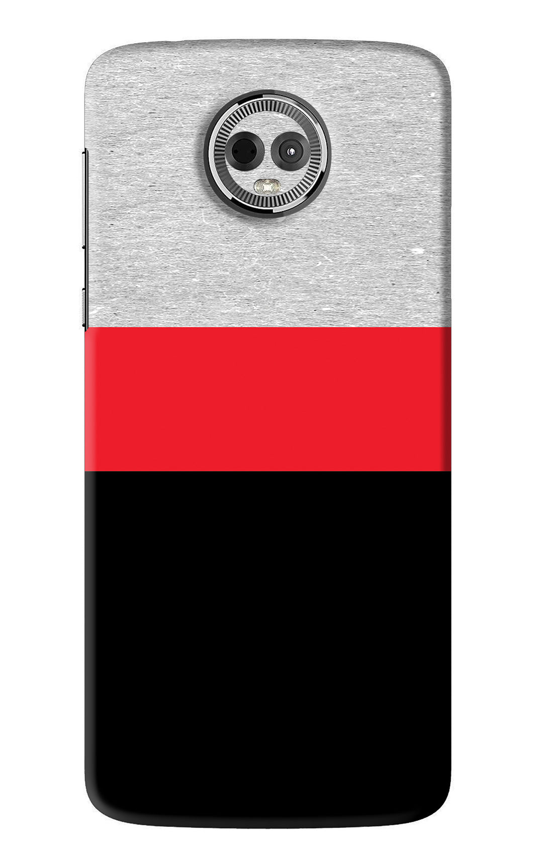 Tri Color Pattern Motorola Moto E5 Plus Back Skin Wrap