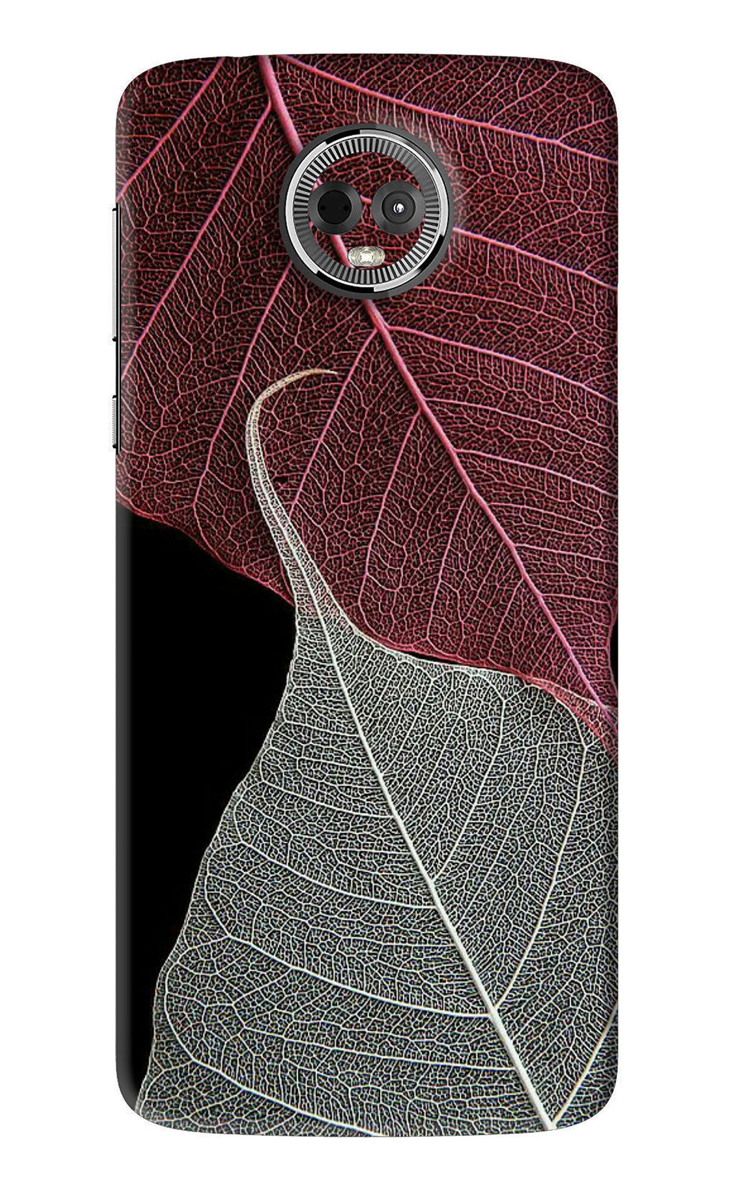 Leaf Pattern Motorola Moto E5 Plus Back Skin Wrap