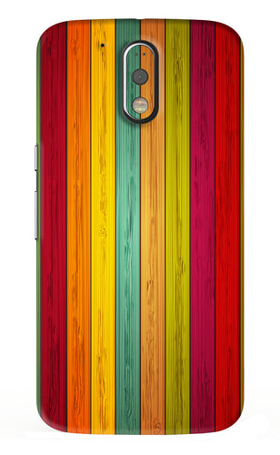 Multicolor Wooden Motorola Moto G4 Back Skin Wrap