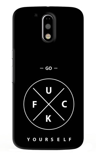 Go Fuck Yourself Motorola Moto G4 Back Skin Wrap