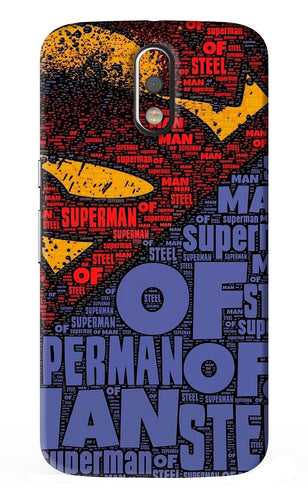 Superman Motorola Moto G4 Plus Back Skin Wrap