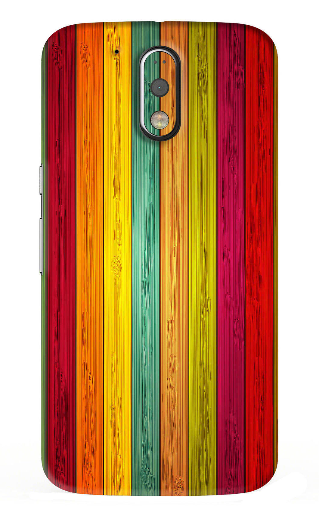 Multicolor Wooden Motorola Moto G4 Plus Back Skin Wrap