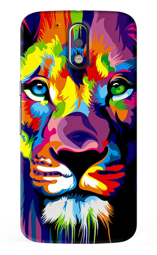 Lion Motorola Moto G4 Plus Back Skin Wrap