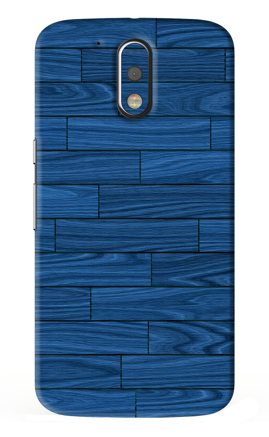 Blue Wooden Texture Motorola Moto G4 Plus Back Skin Wrap