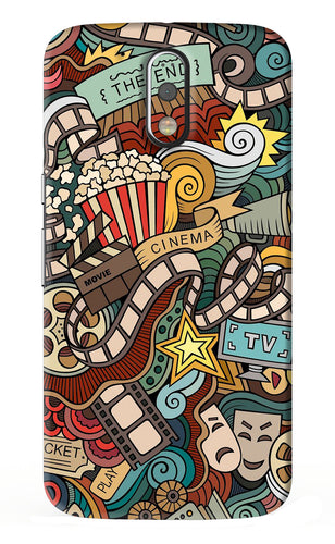 Cinema Abstract Motorola Moto G4 Plus Back Skin Wrap