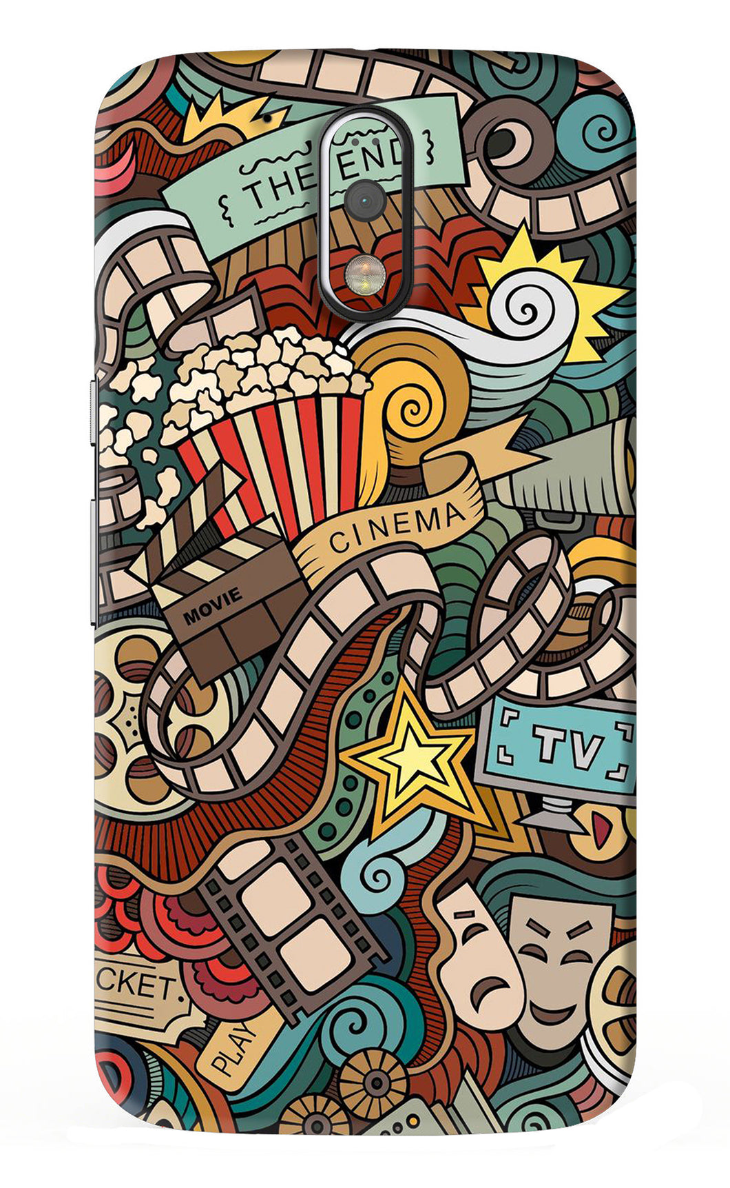 Cinema Abstract Motorola Moto G4 Plus Back Skin Wrap