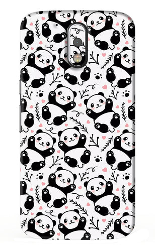 Cute Panda Motorola Moto G4 Plus Back Skin Wrap